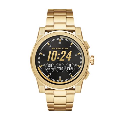 michael kors gray|michael kors grayson smartwatch.